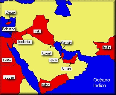 Territorios que fueron parte del Imperio.